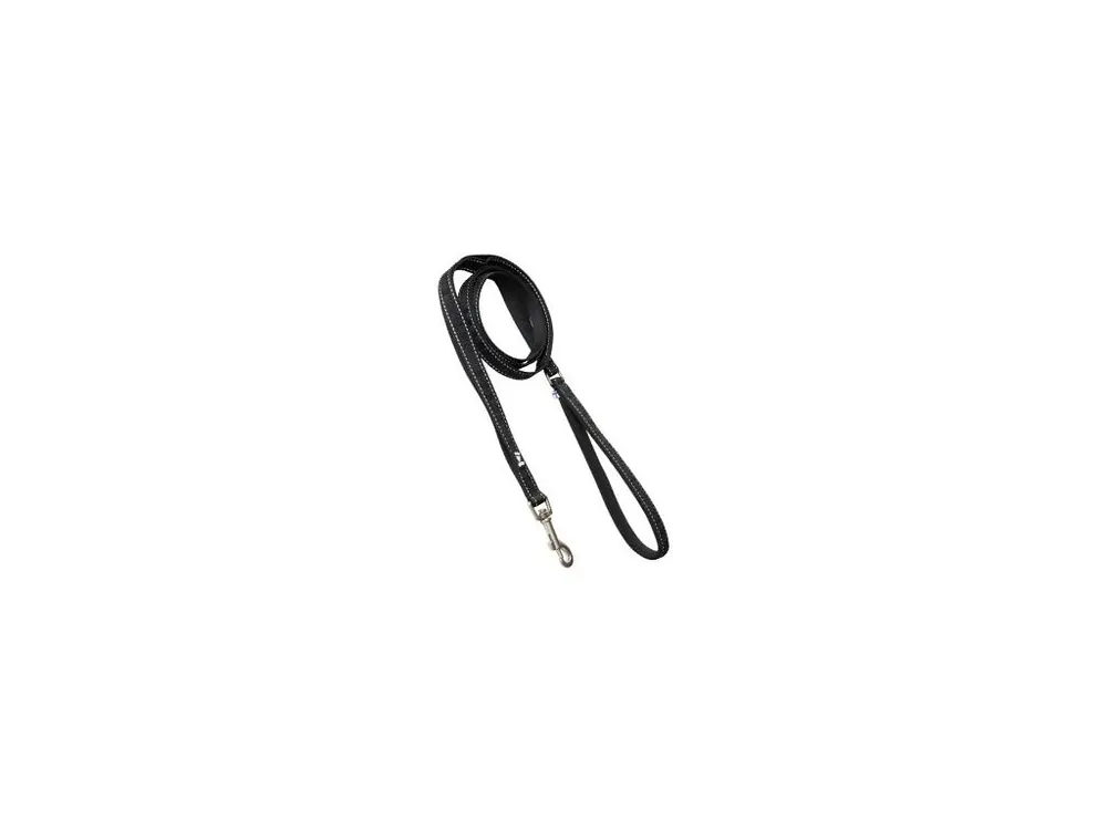 Vodítko Hurtta Casual Reflective ECO černé 180cm/20mm Finální Výprodej