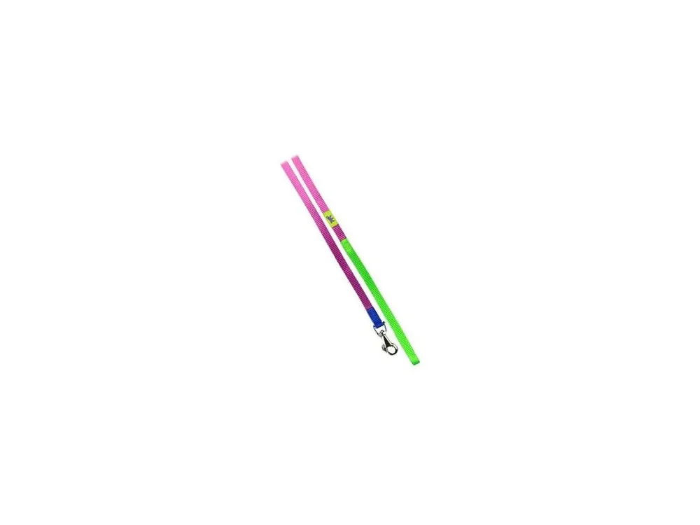 Vodítko nylon CLUB G 10mmx120cm fialovo-zelené FP 1ks Ihned K Objednání