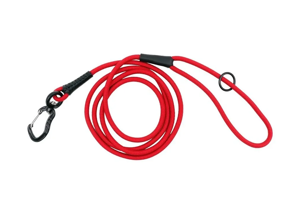 Vodítko pro psy Aminela FERRATA MINI lanové vodítko, 180 cm, červená Nejlepší Cena