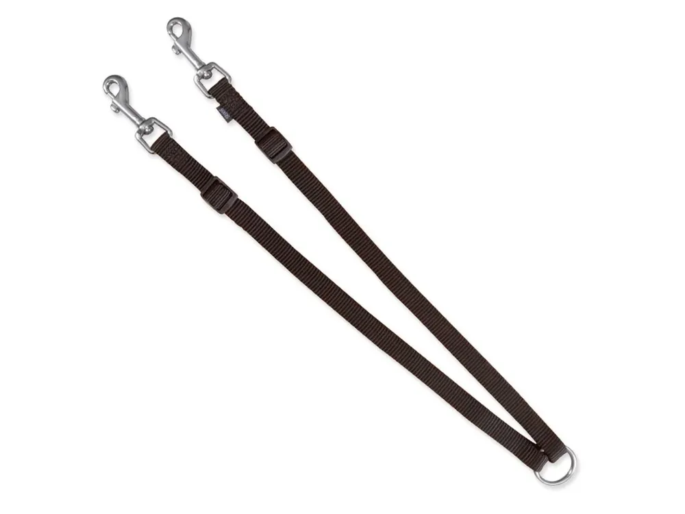 Vodítko Trixie Premium rozdvojka černé 40-70cmx15mm Nejlepší Volba