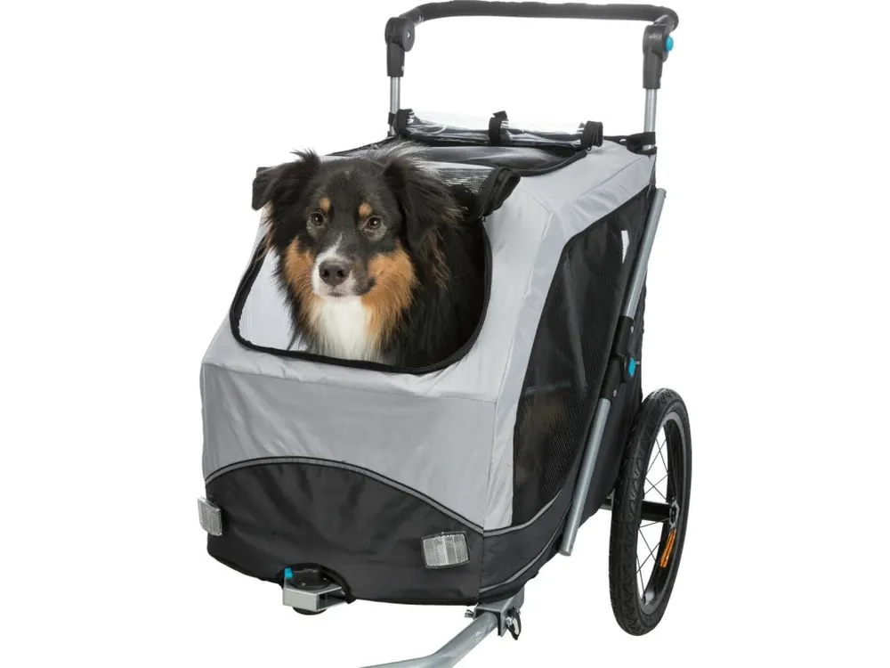 Omezená Nabídka Vozík za kolo s funkcí rychlého skládání M 63 x 95 x 90/132 cm, nosnost max. 22 kg, šedý