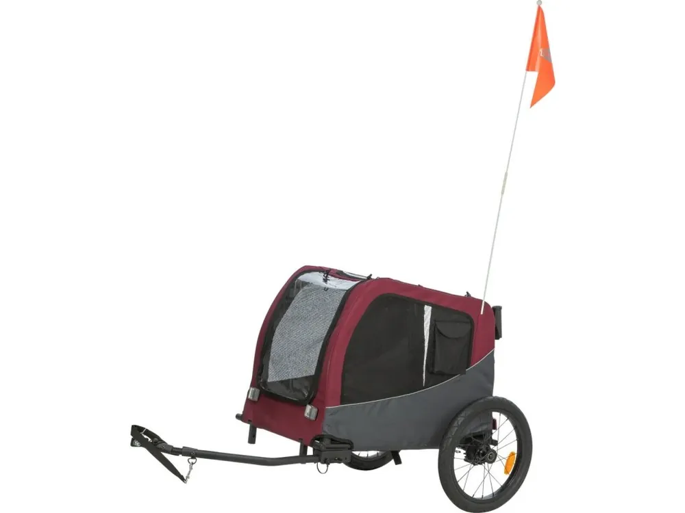 Nejprodávanější Vozík za kolo, M 66 × 74 × 76/136 cm, do 22 kg, šedá/červená