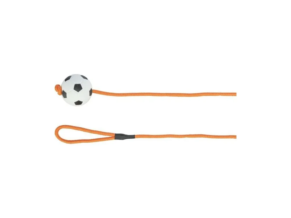 Vrhací míč mechová guma na šňůře 6cm/1m TRIXIE Dokud Zásoby Vydrží
