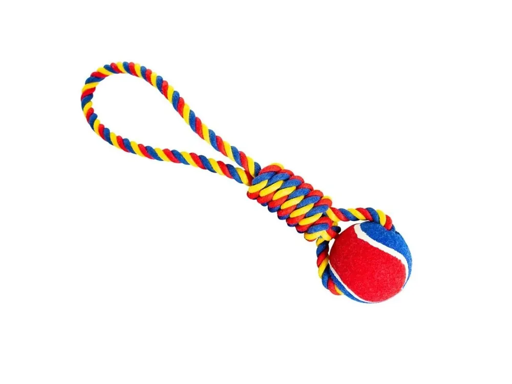 Nízká Cena Vrhací přetahovadlo HipHop s tenisákem 6 cm, 36 cm /130 g zelená, modrá, žlutá