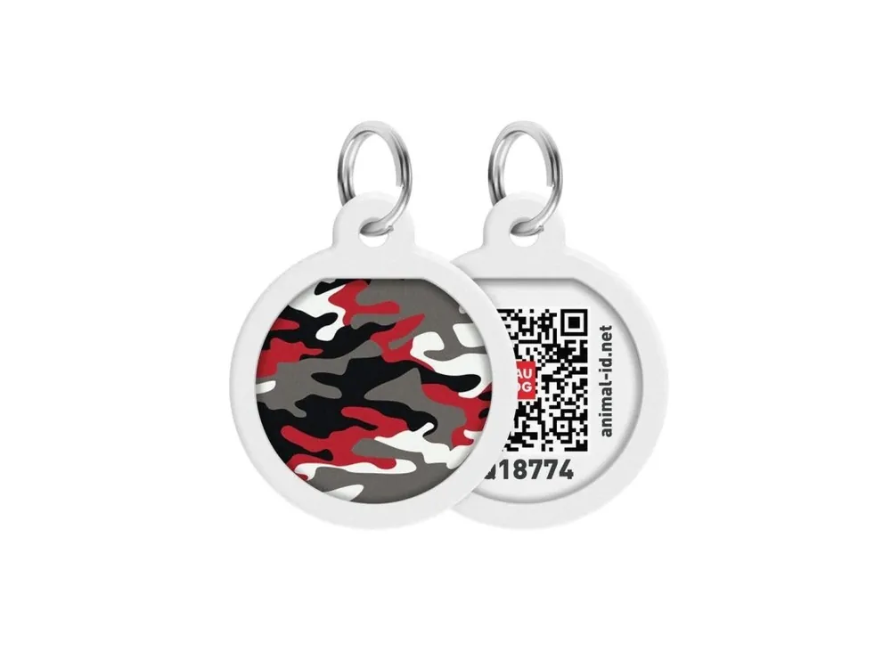WAUDOG chytrá ID známka s QR tagem Grey camo Bezpečná Platba