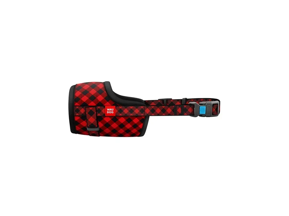 WAUDOG náhubek fixační Červená kostka č. 4 (35-43cm) Aktuální