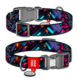 Cenová Bomba WAUDOG obojek nylon Laser Game QR (XL/37-58cm/2,5cm)