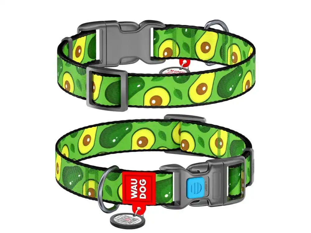 WAUDOG obojek nylonový Avokádo QR (28-40cm/2,0cm) Rychlé Dodání
