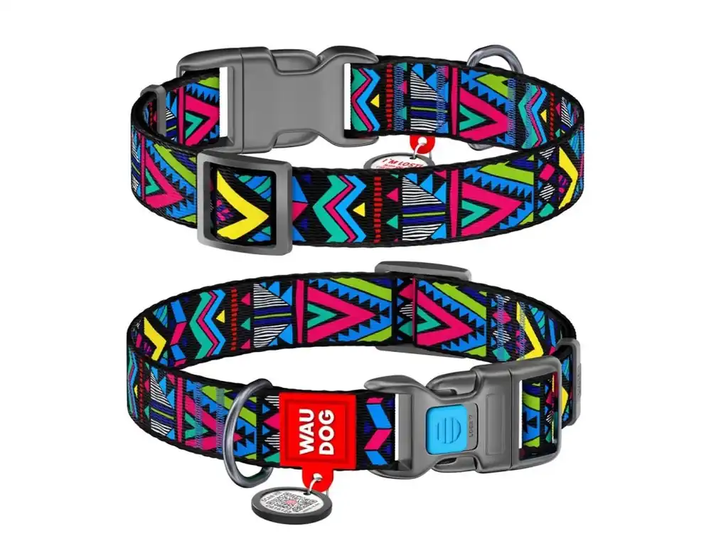 Poslední Šance WAUDOG obojek nylonový Indie QR (25-35cm/1,5cm)