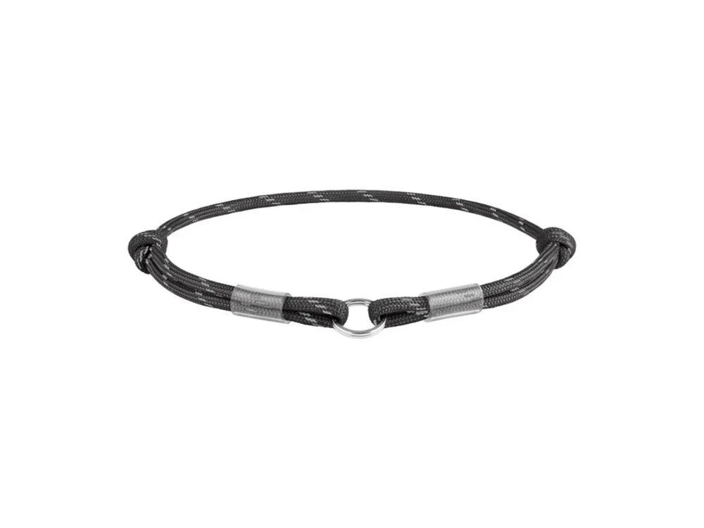 Časově Omezené WAUDOG obojek Paracord na QR známku černý (25-45cm/4mm)