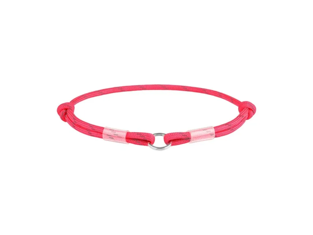 WAUDOG obojek Paracord na QR známku růžový (25-45cm/4mm) Ověřený