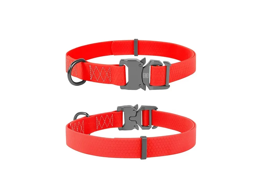 Víkendová Akce WAUDOG obojek voděodolný Collartex Fastex červený (25-35cm/1,5cm)