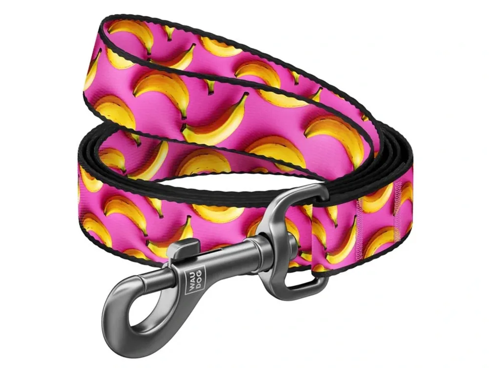 Must-Have WAUDOG vodítko nylon Banány (M/122cm/2cm)