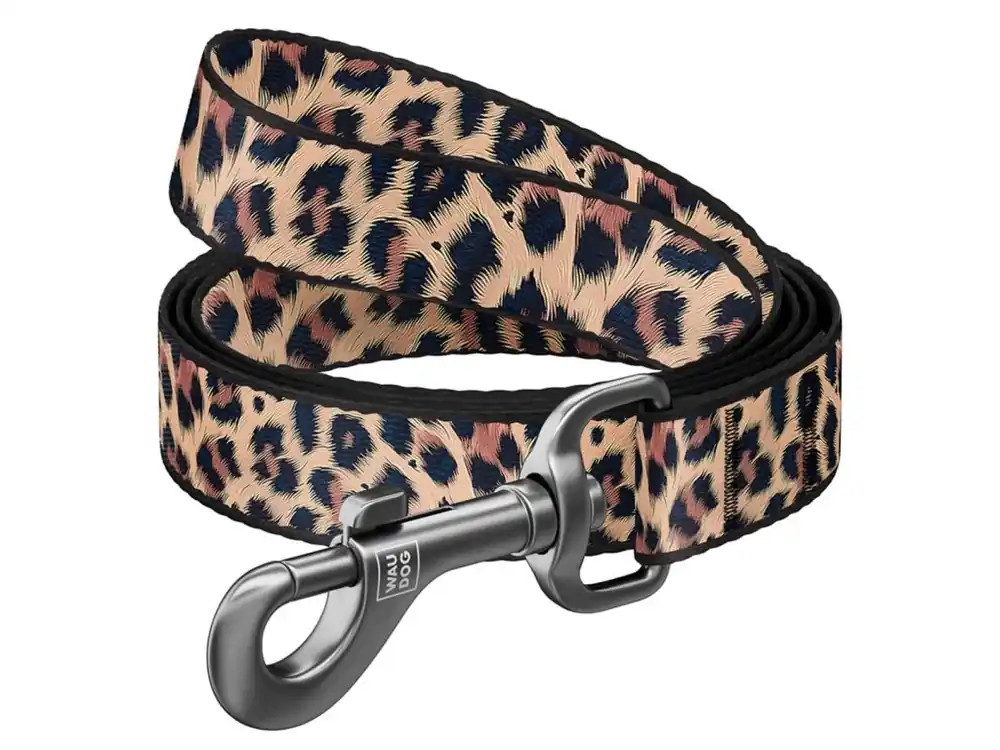 WAUDOG vodítko nylon Leopard (M/122cm/2cm) Sleva
