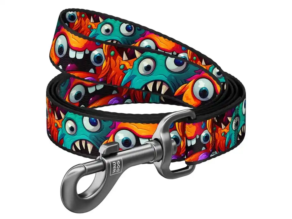 WAUDOG vodítko nylon Příšerky (M/122cm/2,0cm) Vysoce Kvalitní