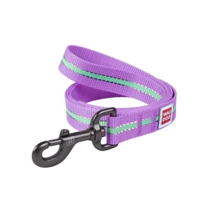 Bezpečná Platba WAUDOG vodítko nylonové Glow fialové (122cm/1,5cm)