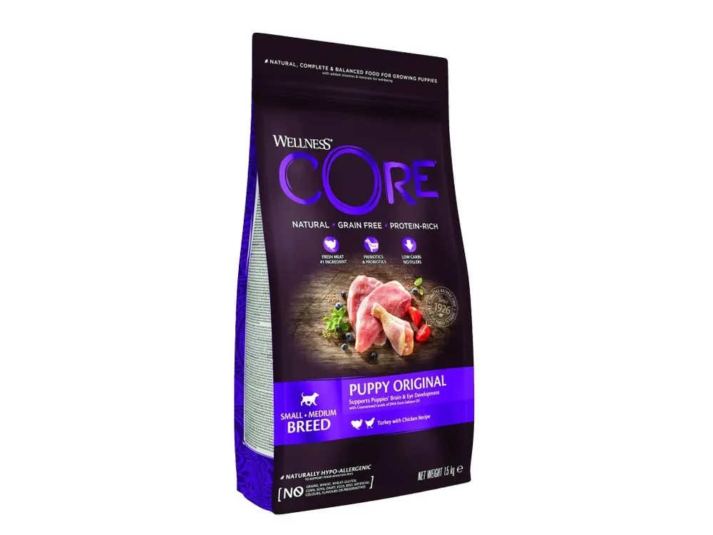 Wellness Core Dog Original Puppy Small&Medium krůta a kuře 1,5kg Vrácení Zdarma