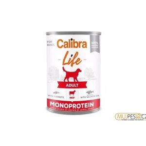 Calibra Dog Life konz.Adult Beef with carrots 400g Levný