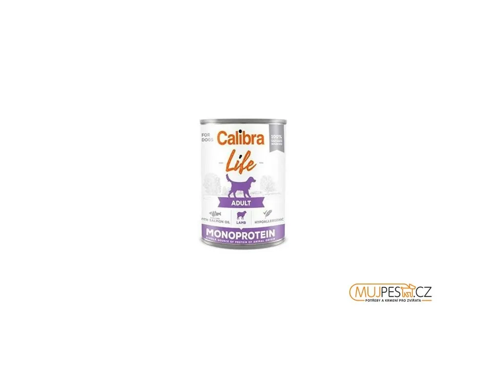 Calibra Dog Life konz.Adult Lamb 400g Časově Omezené