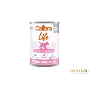 Hit Sezóny Calibra Dog Life konz.Puppy&Junior Chicken&rice 400g