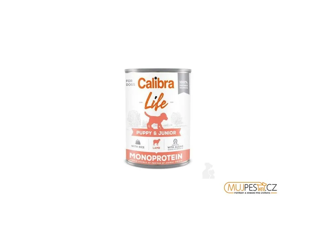 Nová Kolekce Calibra Dog Life konz.Puppy&Junior Lamb&rice 400g