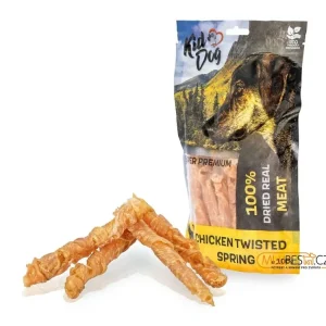 Vysoce Kvalitní KIDDOG SUPER PREMIUM 100% kuřecí prsa ve spirále bez aditiv 100 g