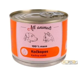 Odeslání Ihned ALL ANIMALS Kočkopes konz. kachna mletá 200g