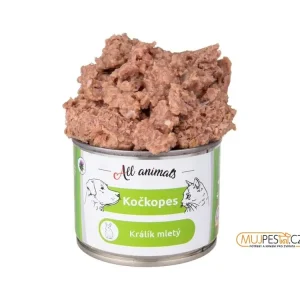 ALL ANIMALS Kočkopes konz. Králík mletý 200g Horká Nabídka