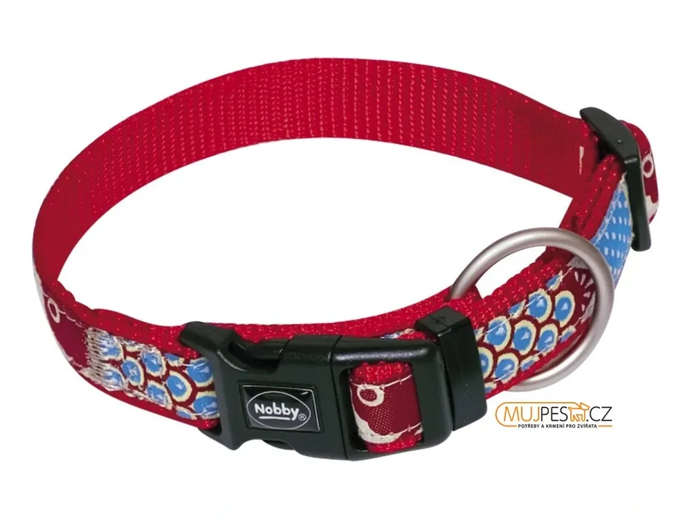 Přímo Od Výrobce Nobby STYLE obojek nylon červený XSS-XS 15-21cm