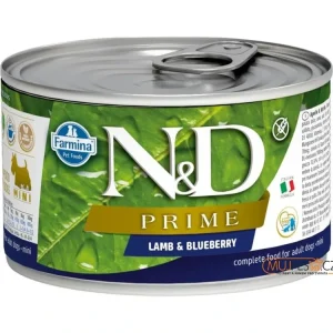 Speciální Cena N&D PRIME Dog konz. Lamb & Blueberry Mini 140 g