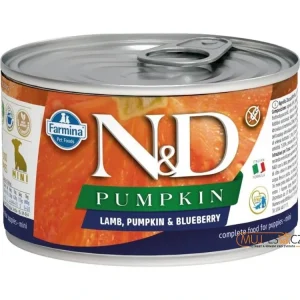 N&D PUMPKIN Dog konz. Lamb, Pumpkin & Blueberry Puppy Mini 140 g Aktuální