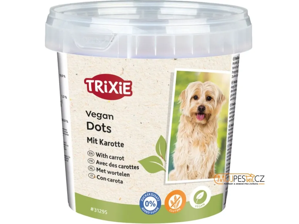 Vegan Dots, měkké mini válečky s mrkví, 200 g Oblíbený