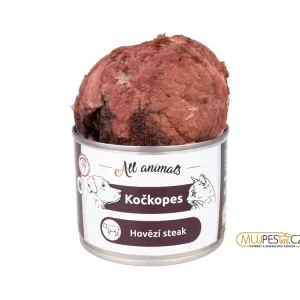 Speciální Cena ALL ANIMALS Kočkopes konz. hovězí steak 200g