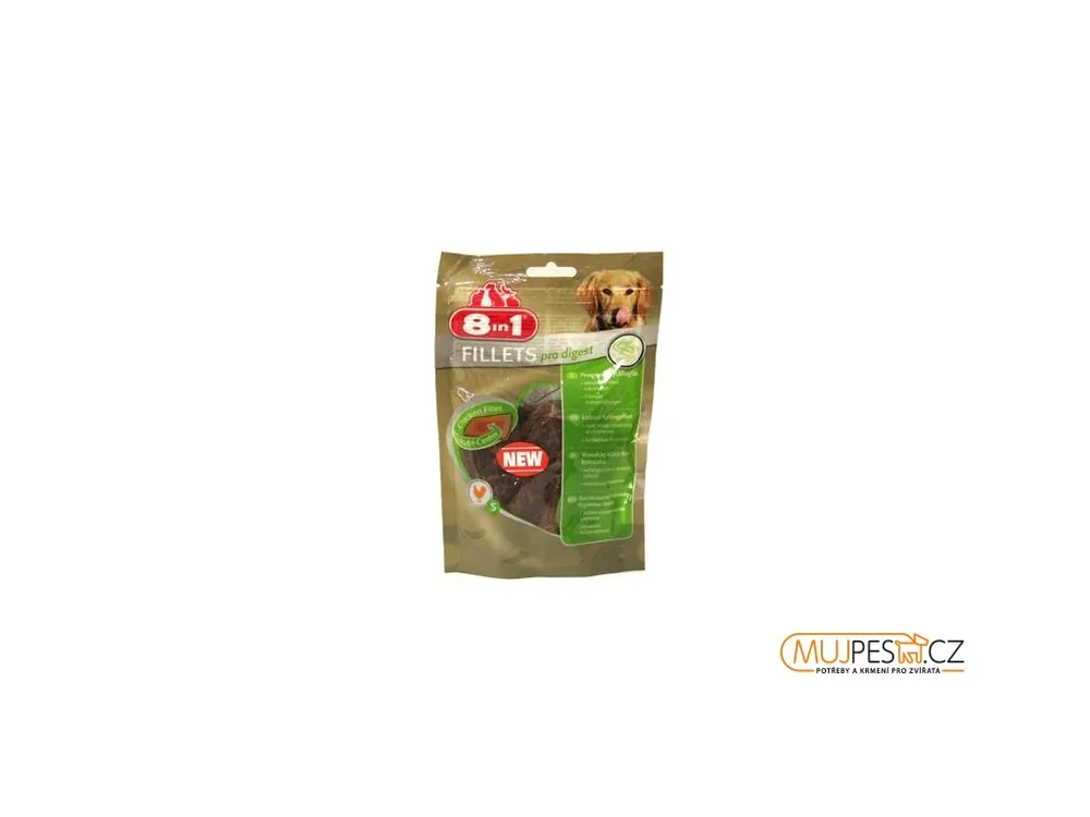 Pochoutka 8in1 Fillets pro digest S 80g Aktuální