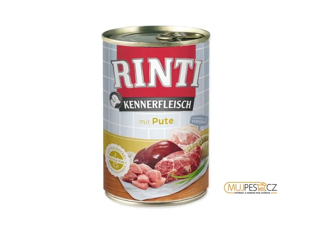 Akční Nabídka Rinti PUR dog konz. - krůtí 400 g