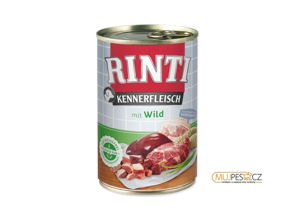 Omezená Nabídka Rinti PUR dog konz. - zvěřina 400 g