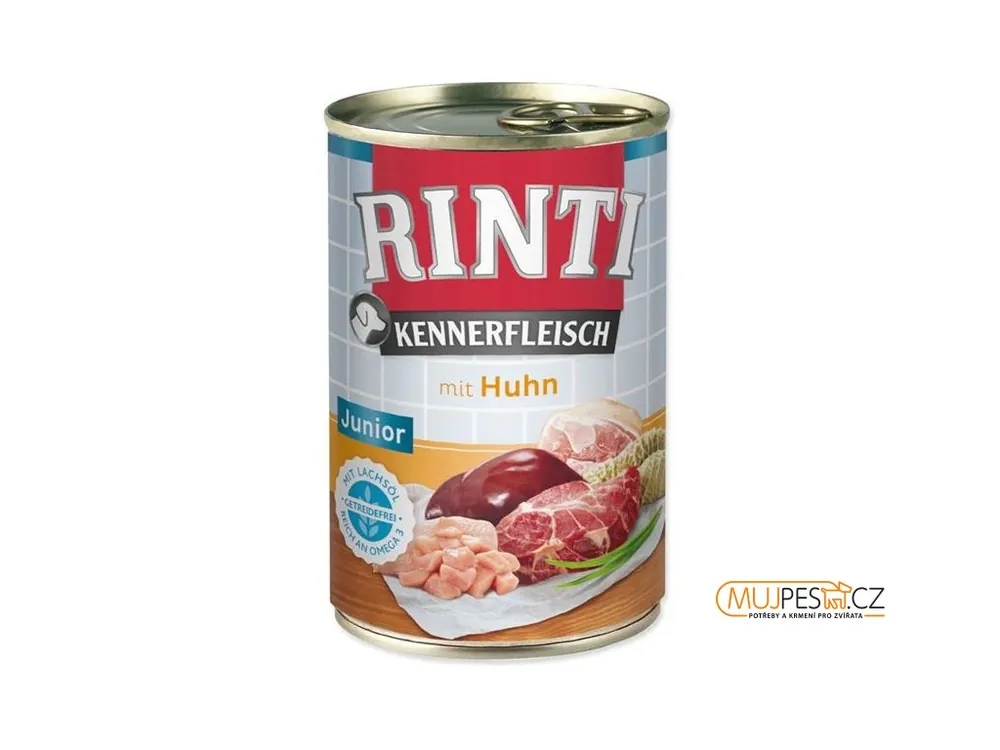 Rinti PUR dog konz. Junior - kuřecí 400 g Jen Po Omezenou Doba