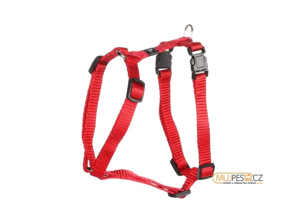 Nízká Cena Postroj nylon Ziggi červený XS 1x25-40cm Flamingo