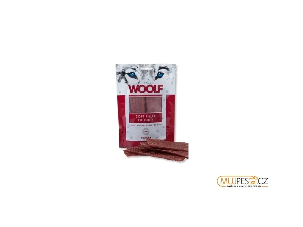 WOOLF pochoutka soft strips of duck 100g Top Prodej