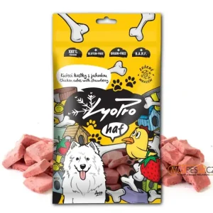 Rychlé Dodání Lyopro haf poch. mrazem sušené Kuř. kostky s jah. 50g