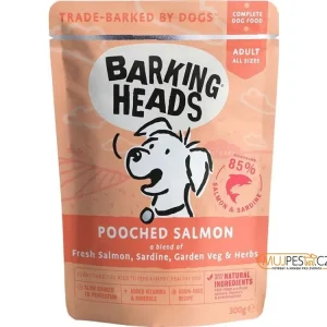 BARKING HEADS Pooched Salmon kapsička 300g Levný