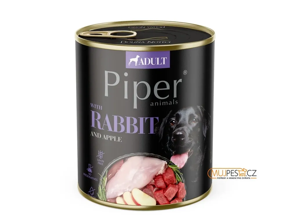 PIPER s králíkem, konzerva pro psy 800g Odeslání Ihned