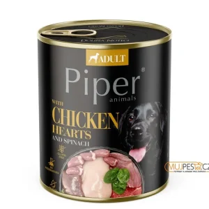 Časově Omezené PIPER s kurecími srdícky a hnedou rýží, konzerva p