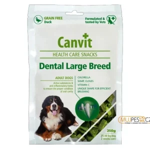 Canvit Snacks Dental Large Breed-Duck 250g Cenová Bomba