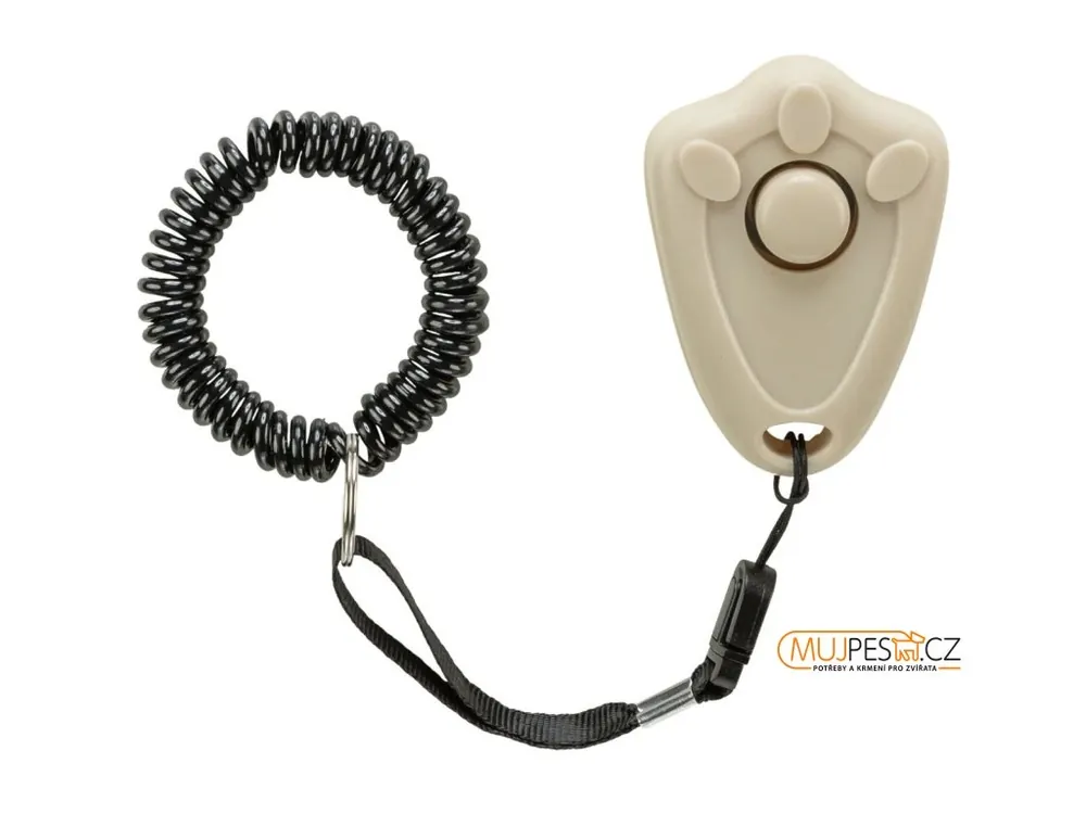 Clicker s tlačítkem výcviková pomůcka s poutkem TRIXIE Vrácení Zdarma