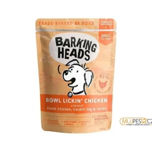 BARKING HEADS Bowl Lickin’ Chicken kapsička 300g Nejlepší Cena