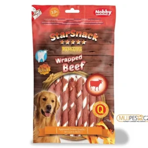 Nobby Starsnack Wrapped Buvolí Tyčinky S Hovězím Masem 70G Sezónní Sleva