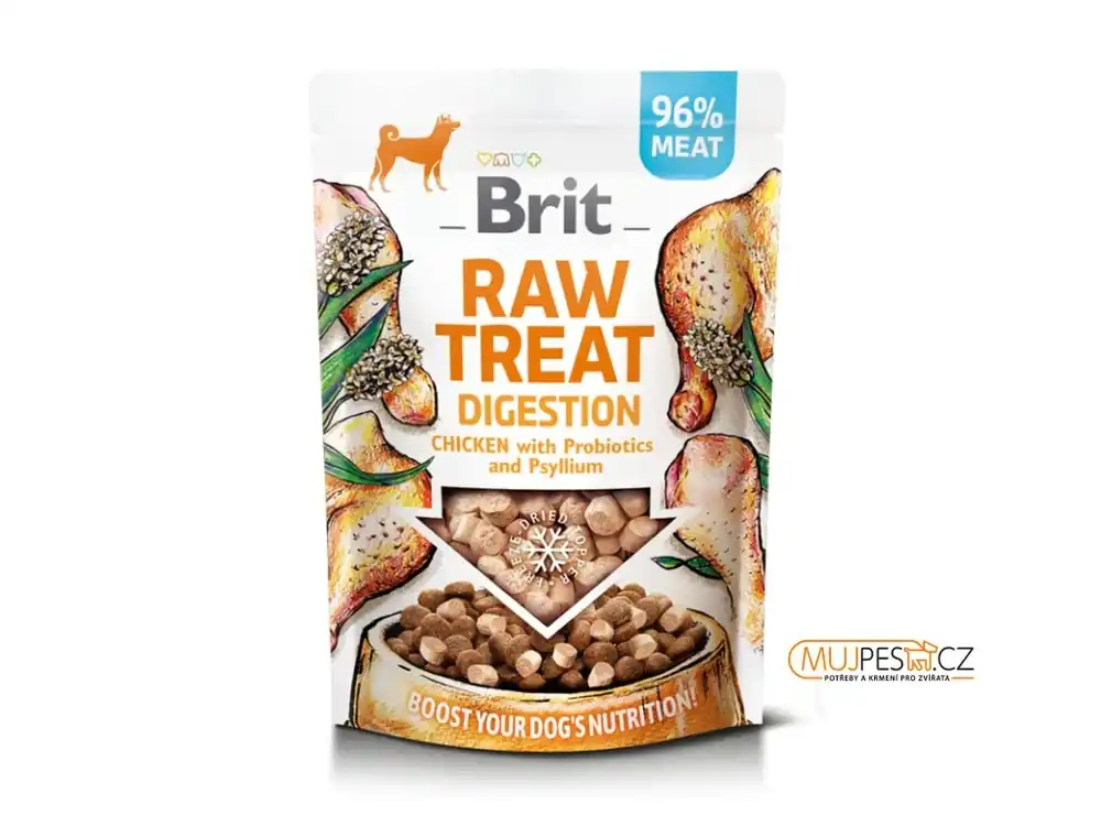 Brit Raw Treat Dog Digestion, Chicken 40g Sleva
