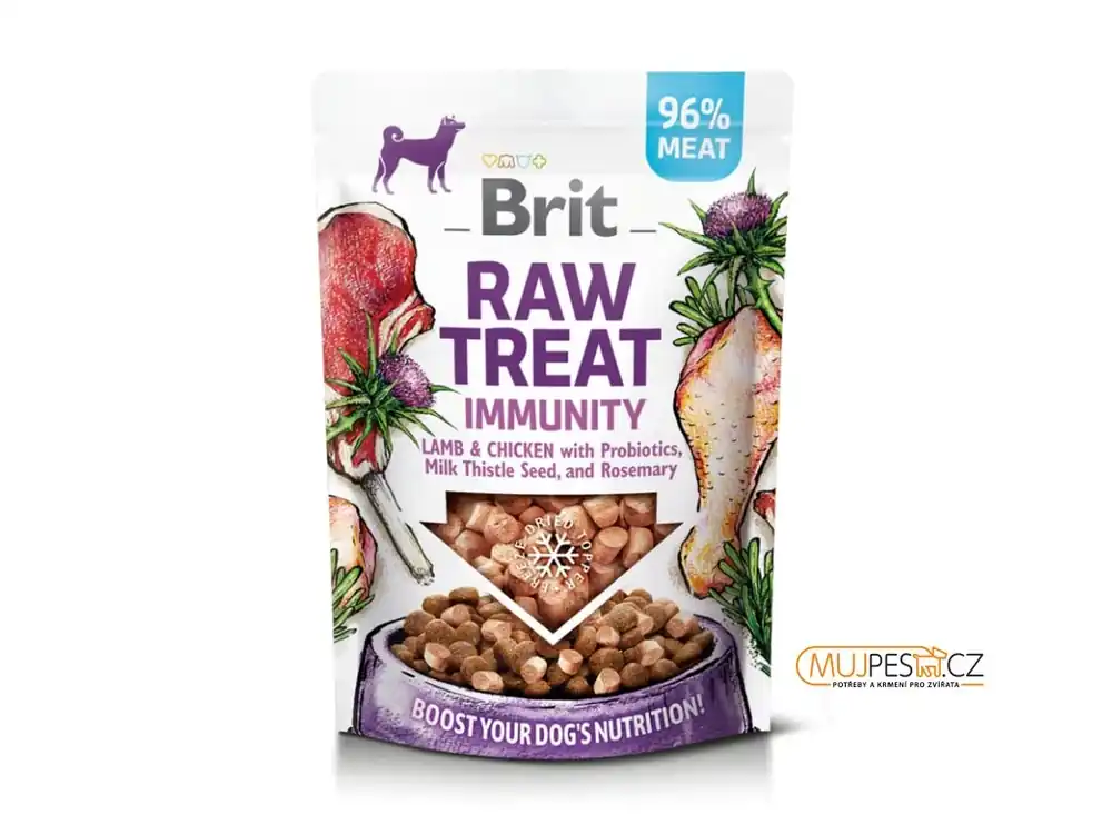 Značkový Brit Raw Treat Dog Immunity, Lamb&Chicken 40g