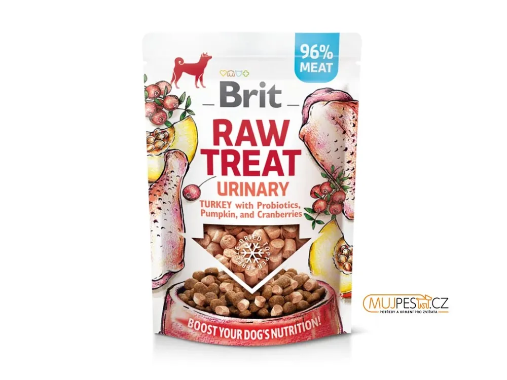 Časově Omezené Brit Raw Treat Dog Urinary, Turkey 40g